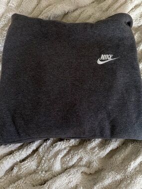 Nike Kids Charcoal Gray Sweatshirt with White Swoosh